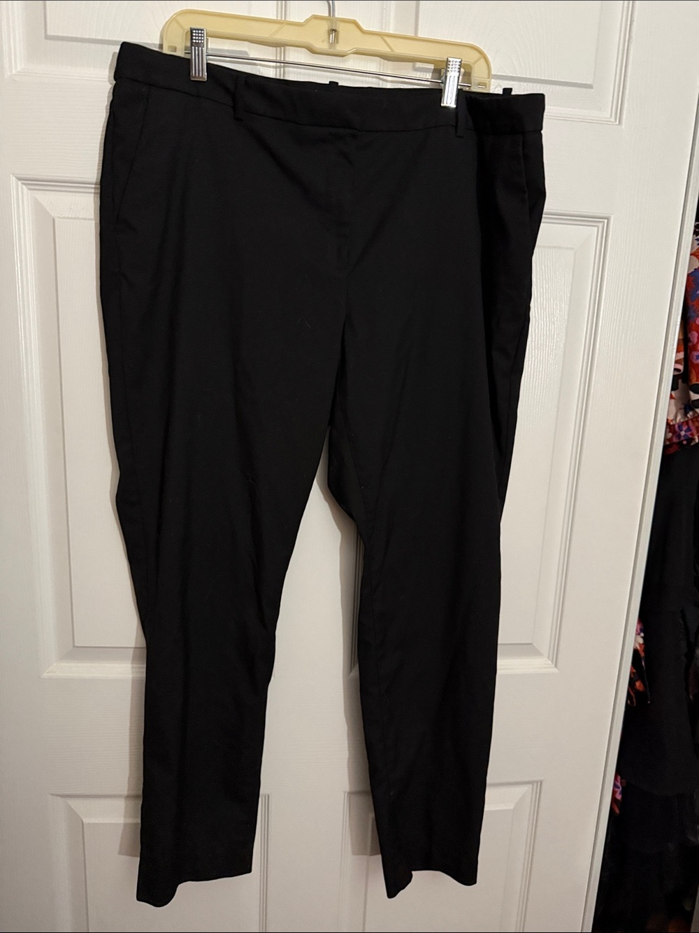 H&M Black Straight-Leg Tailored Pants